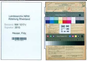 Entnazifizierung Fritz Heuser , geb. 25.08.1906 (Automobiltechniker)