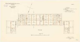 Joachimsthalsches Gymnasium, Templin: Schülerwohngebäude Villa III und IV: Grundriss Dachgeschoss 1:100