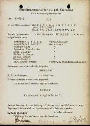 Schechinger, Emilie