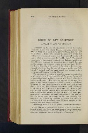 Notes on Life Insurance