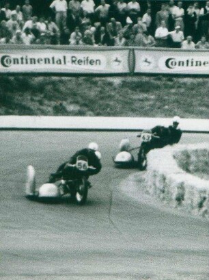 AVUS-Motorradrennen 1953. Kategorie B Klasse bis 500 ccm