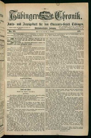 8. Oktober (Nro. 223) - 14. Oktober (Nro. 228)