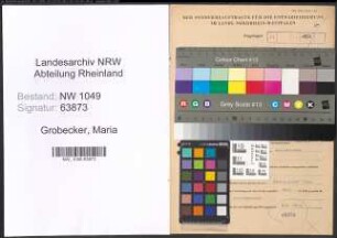 Entnazifizierung Maria Grobecker , geb. 14.03.1916 ()