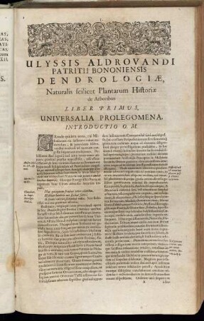 Universalia Prolegomena.
