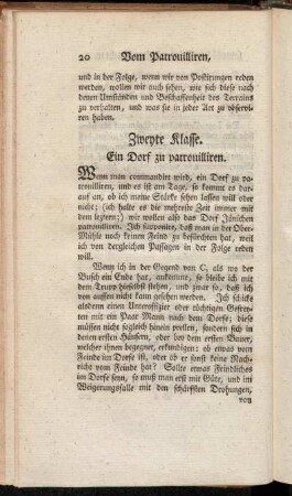 Zweyte Klasse.