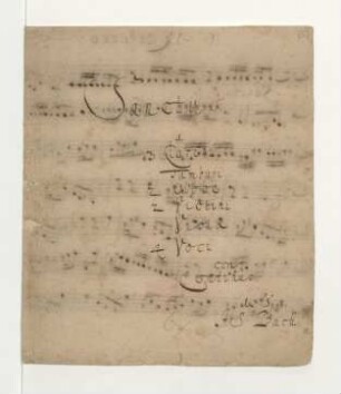 Sanctus; Coro, orch; C-Dur; BWV 237; BC E 10