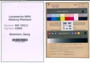 Entnazifizierung Georg Beckmann, geb. 05.04.1889 (Buchhalter)