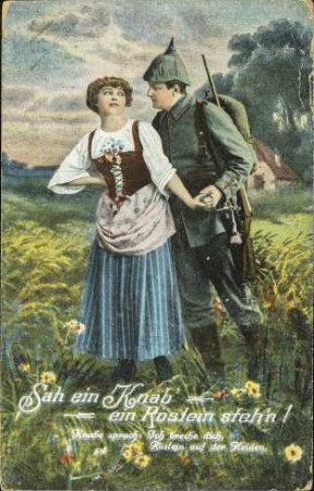 Sah ein Knab' ein Röslein steh'n - Knabe sprach [...]