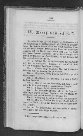 IX. Receß von 1579.