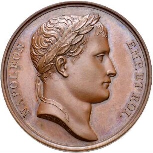 Medaille auf die Vereinigung der römischen Staaten mit Frankreich 1809