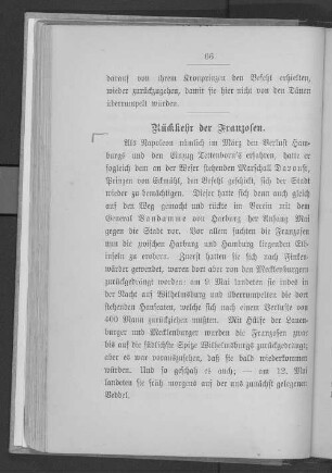 Rückkehr der Franzosen.