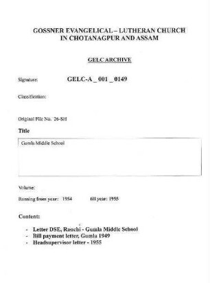 Gumla Middle School