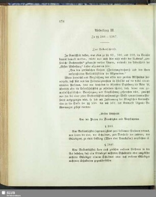 Abtheilung III. Zu §§ 588-1387