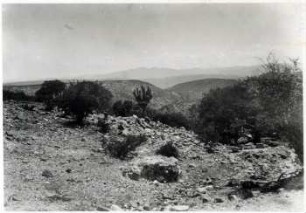 Blick nach Süden in Richtung Tumusla. Zerschnittene Puna