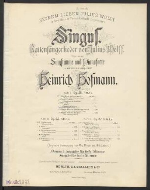 Heft 1, No. 4: Je länger je lieber : Op. 58, No. 4