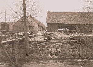 Niederrödern. Sägeschuppen der Unteren Mühle