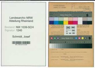 Entnazifizierung Josef Schmidt , geb. 15.03.1898 (Geschaeftsfuehrer)