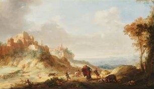 Landschaft mit dem Propheten Elisäus