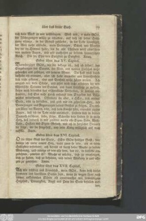 Gebet über das XVII. Capitel.