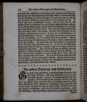 Am andern Sonntage nach Epiphanias. - Am dritten Sonntage nach Epiphanias.