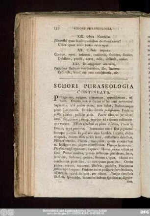 Schori Phraseologia Continuata.