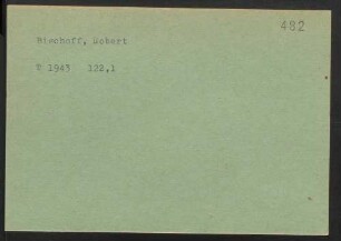 Bischoff, Robert