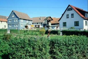 Grünanlage, Häuser