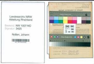 Entnazifizierung Johann Nollen , geb. 16.10.1902 (Streckenbauer)