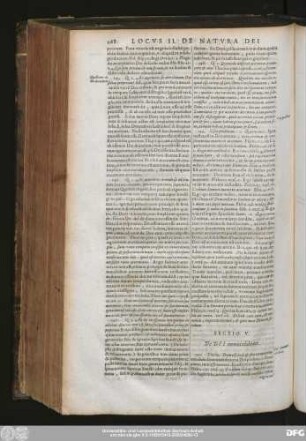 Sectio V. De Dei immutabilitate.