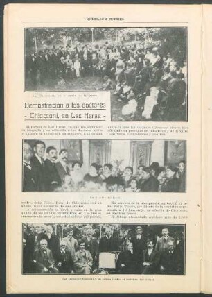 Demostración a los doctores - Chiocconi, en Las Heras
