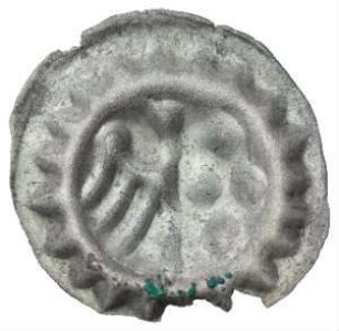 Fundmünze, Hohlpfennig, 1440 - 1470