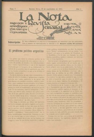 El problema político argentino
