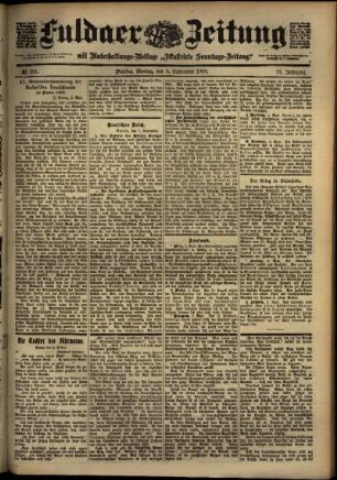 Ausgabe vom Montag, den 03. September 1900.