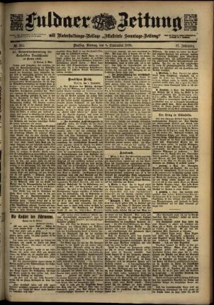 Ausgabe vom Montag, den 03. September 1900.