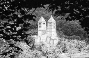 Murbach: Klosterkirche, ohne Vordergrund, Südwestseite