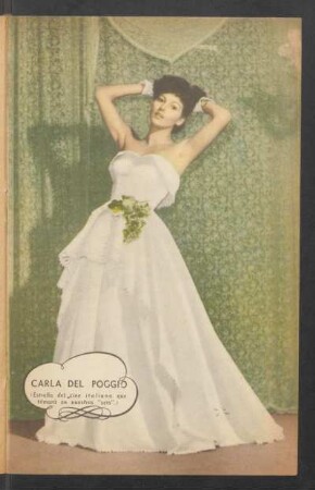 Carla del Poggio (estrella del "cine italiano" que filmará en nuestros "sets") - [Fotografía]