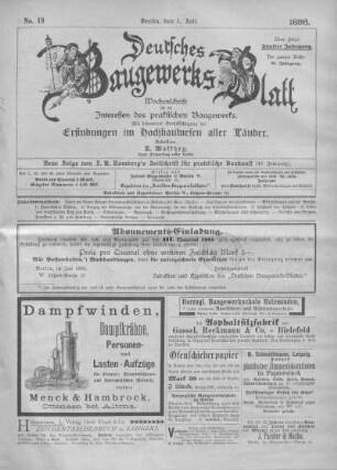 46. Jahrgang. No. 19