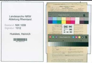 Entnazifizierung Heinrich Hueskes , geb. 14.03.1901 (Landwirt)