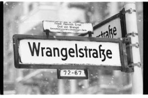 Kleinbildnegativ: Wrangeltraße, 1987