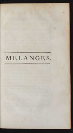 Melanges