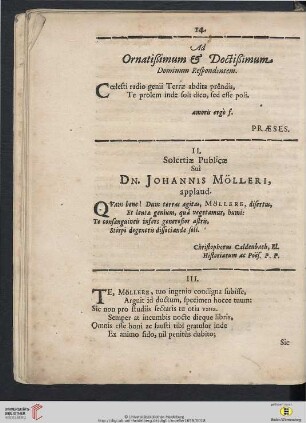 Ad Ornatißimum & Doctißimum