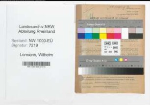 Entnazifizierung Wilhelm Lormann, geb. 15.11.1914 (Arbeiter)