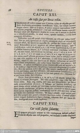 CAPUT XXII. Cur oculi saepius fallantur.