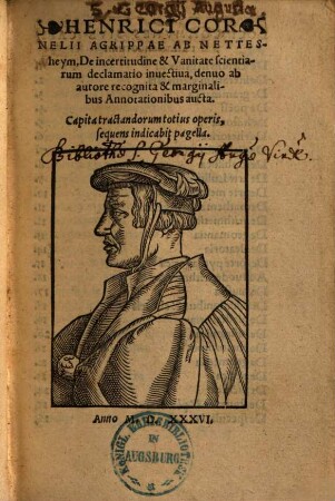De incertitudine et vanitate scientiarum declamatio invectiva