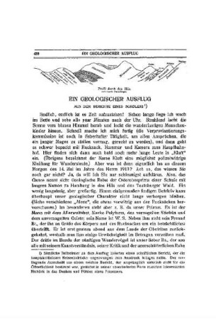 Ein geologischer Ausflug