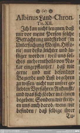 Albinus Land-Chron. Tit. XII