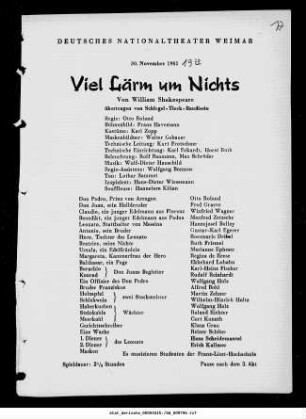 Viel Lärm um Nichts