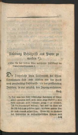 Anleitung Behältnisse aus Pappe zu machen