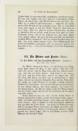 III. Die Meder und Perser (Arier)
