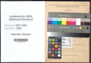 Entnazifizierung Eduard Heinrich , geb. 02.07.1869 (Verw.Beamter)